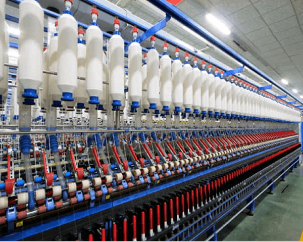 Ring frame machines in operation at H&D spinning mill